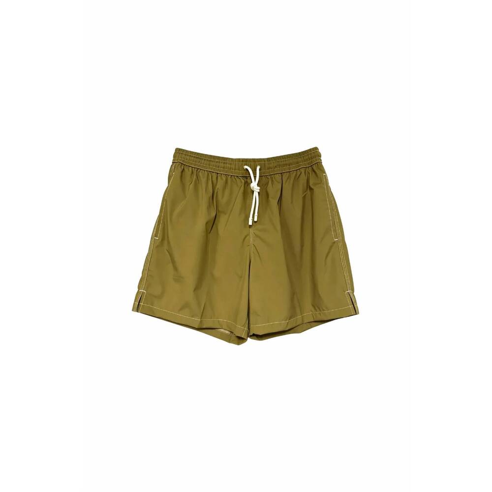 NEW FEDELI men's madeira airstop swim shorts trunks in olive green